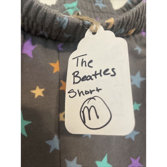 The Beatles Star-Print Lounge Shorts Women’s M (8–10) Gray Multi-Star Colorful - Picture 7 of 7